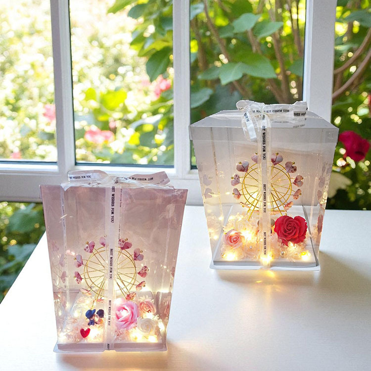 摩天輪愛心形鈔票禮物,Ferris wheel heart-shaped banknote gift