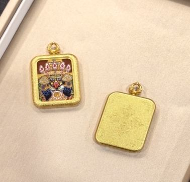 KKDU250324701 扎基拉姆唐卡   2x3 鈦銅