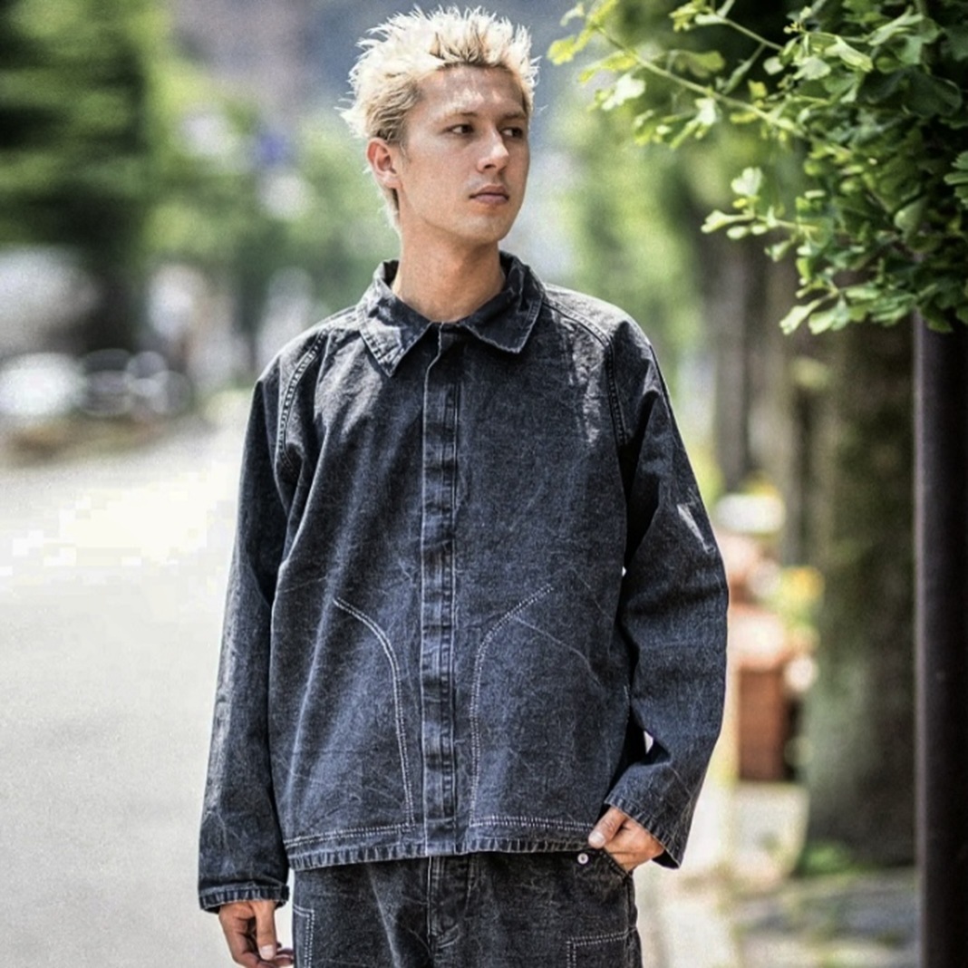 RE-STOCK: A.PRESSE 2025 VINTAGE HUNTING JACKET - BLACK PRE ORDER ITEM (預訂中)