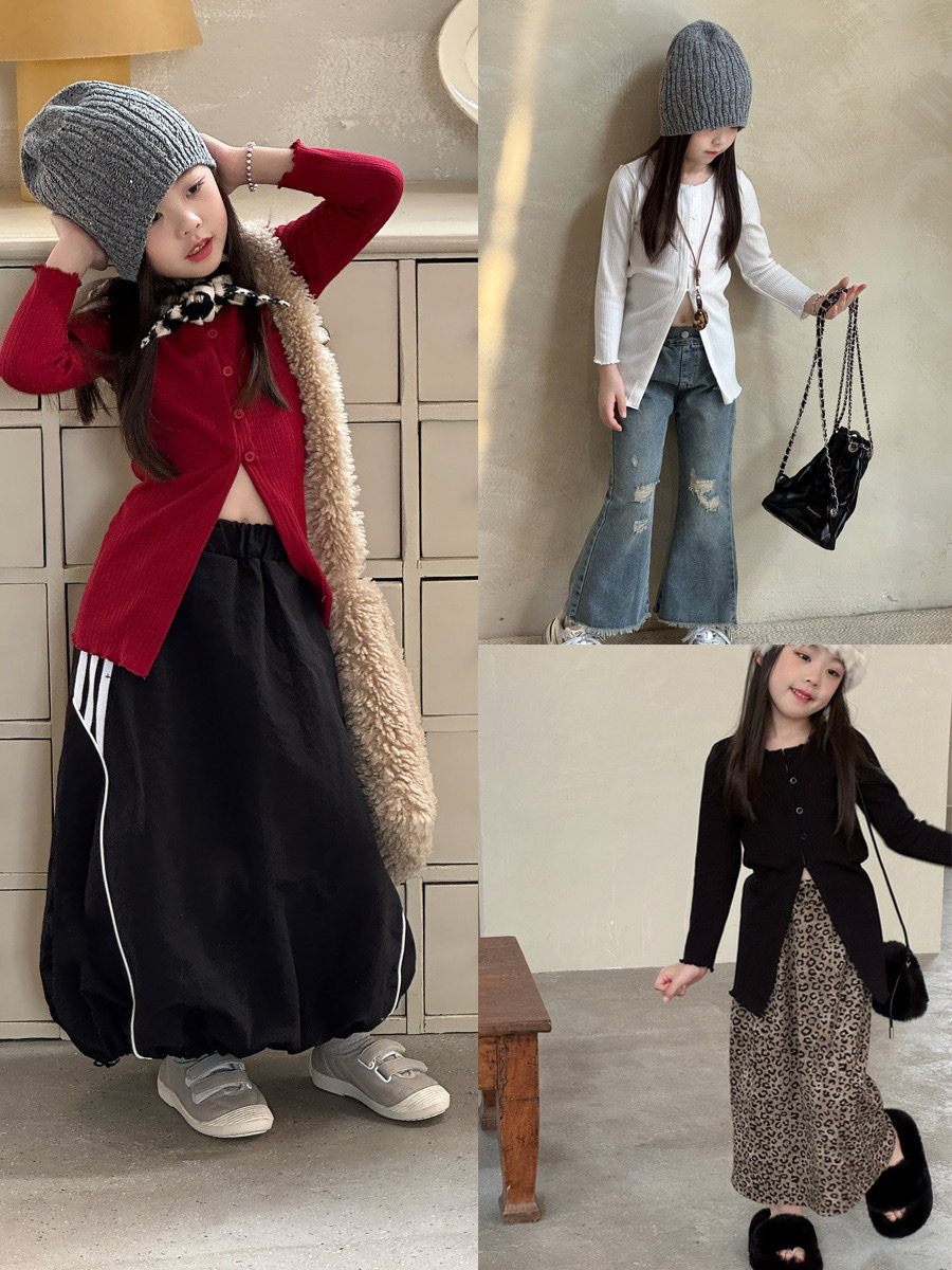 秋季針織開岔上衣