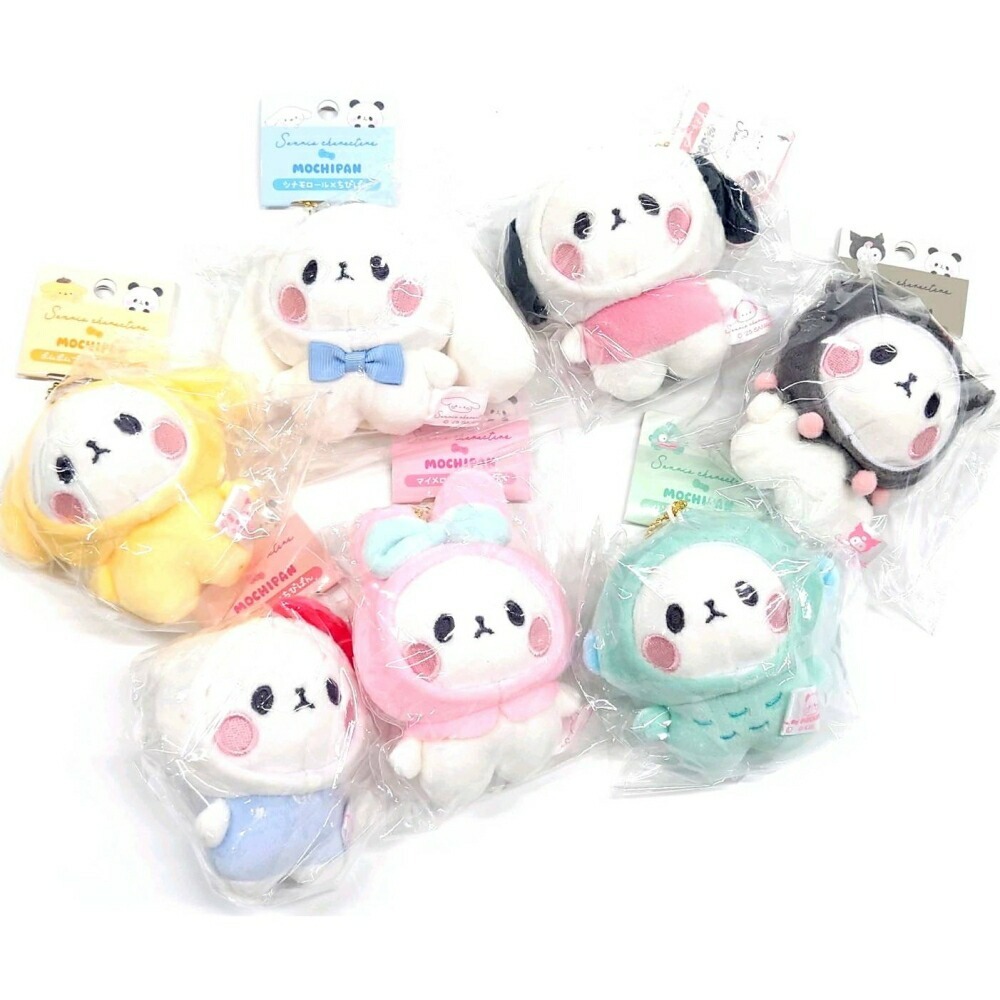 日本 Sanrio x Mochipan 系列 頭套公仔匙扣