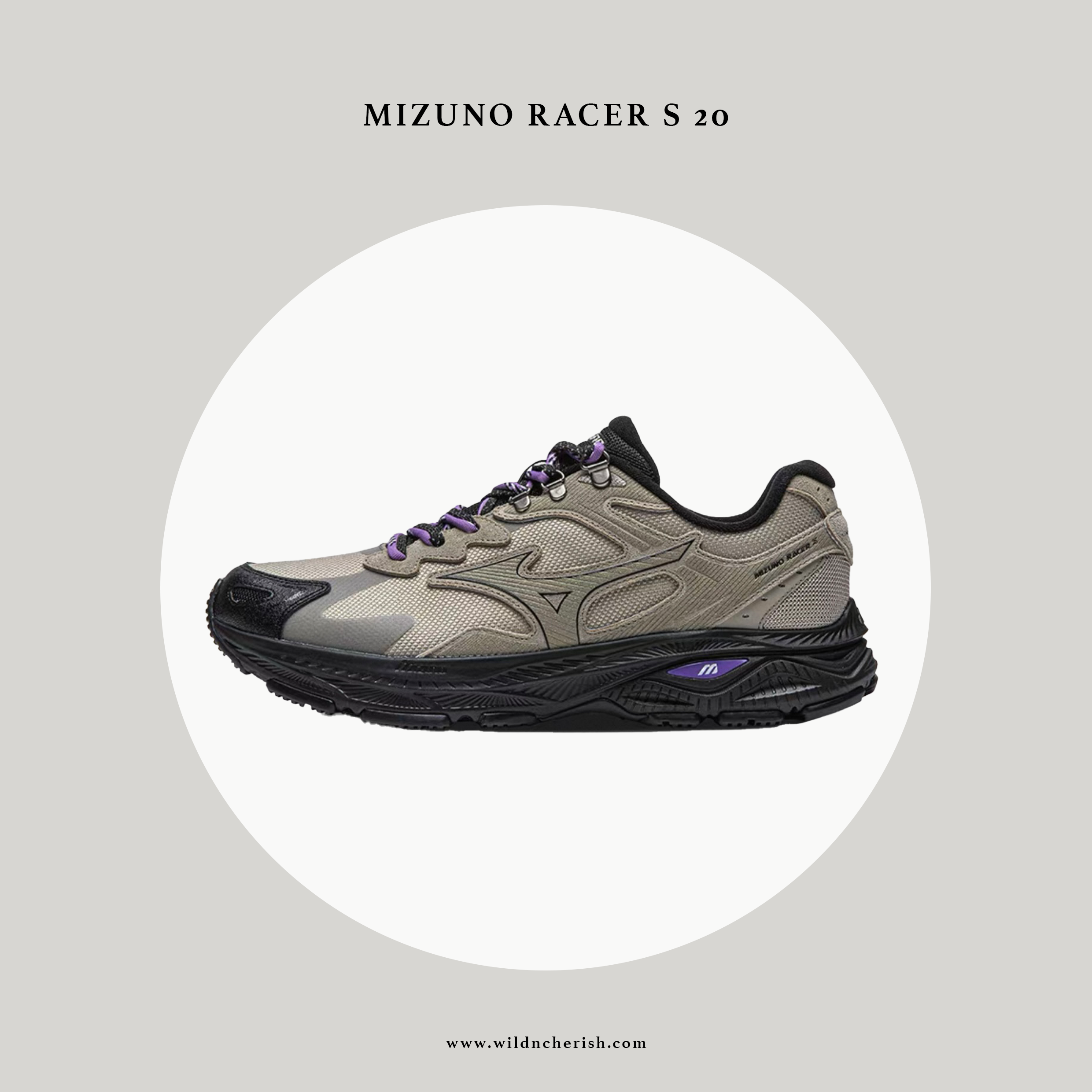 預訂 | Mizuno Racer S 2.0 防潑水 沙紫色