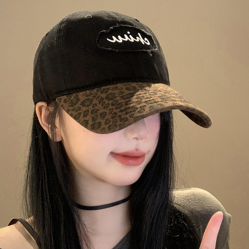 American Chic Vintage Leopard Print Baseball Cap