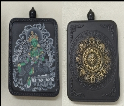 KKDU250110208 香灰绿度母唐卡   銅4*5