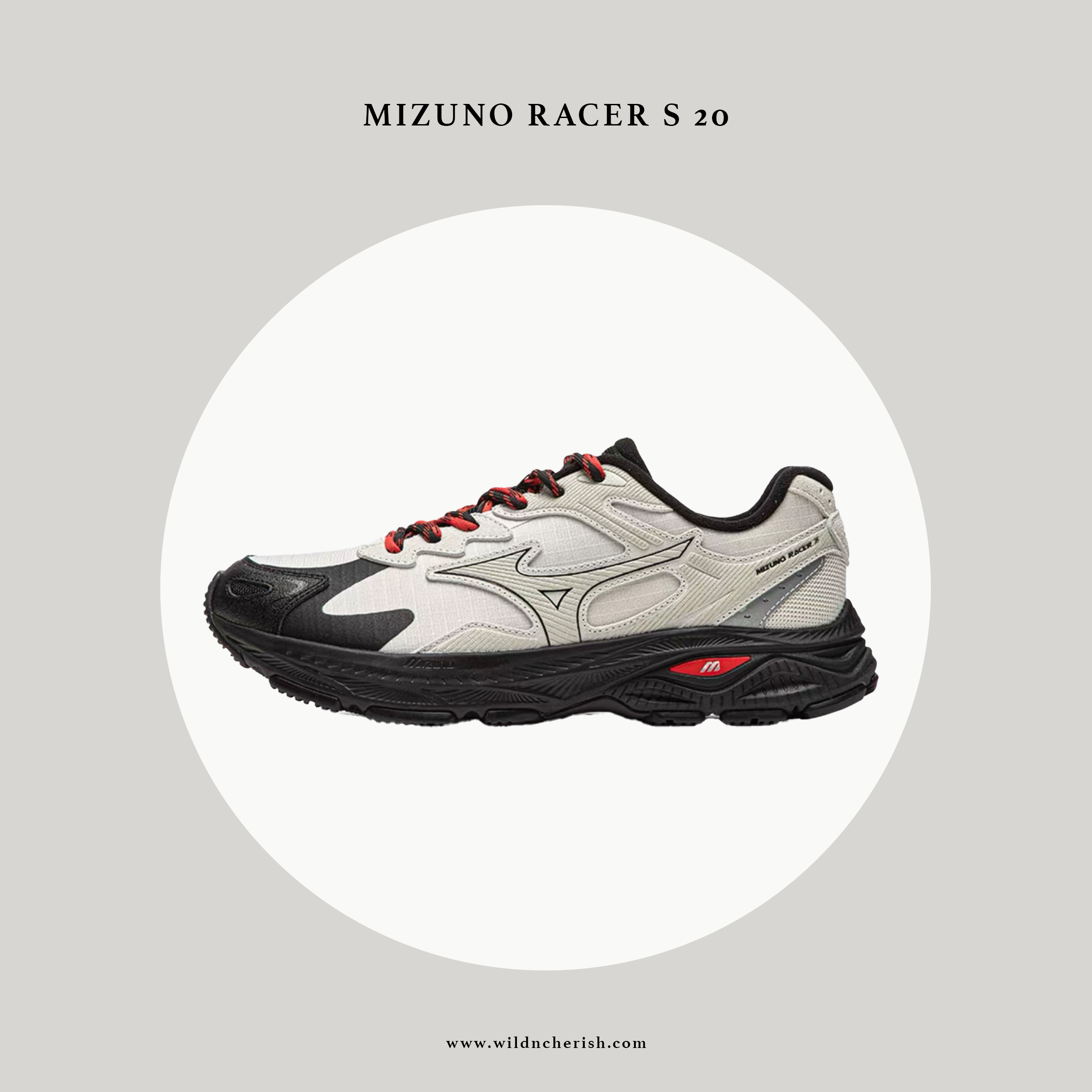 預訂 | Mizuno Racer S 2.0 防潑水 淺米色