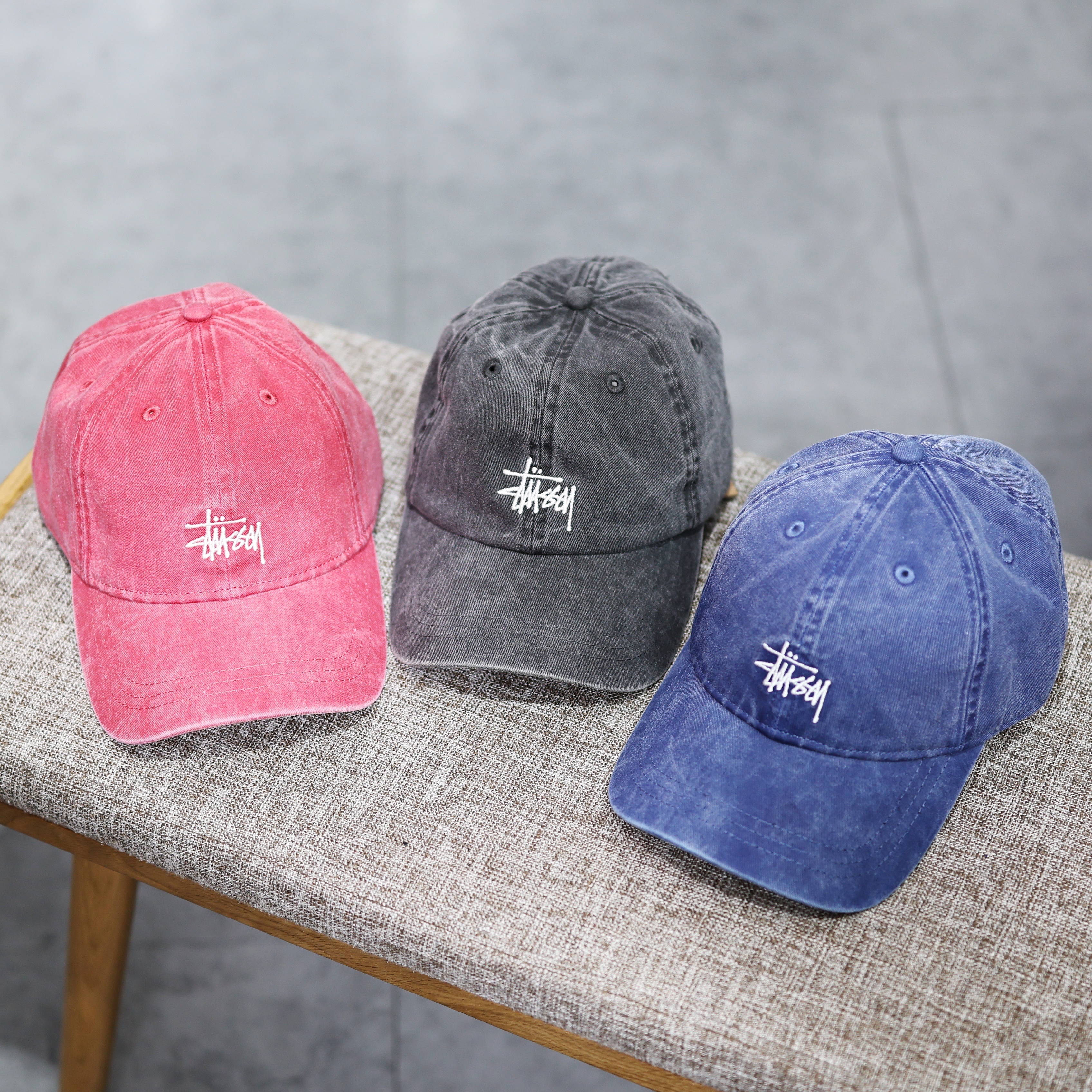 STÜSSY BASIC STÜSSY CAP WASHED CAP 洗水帽