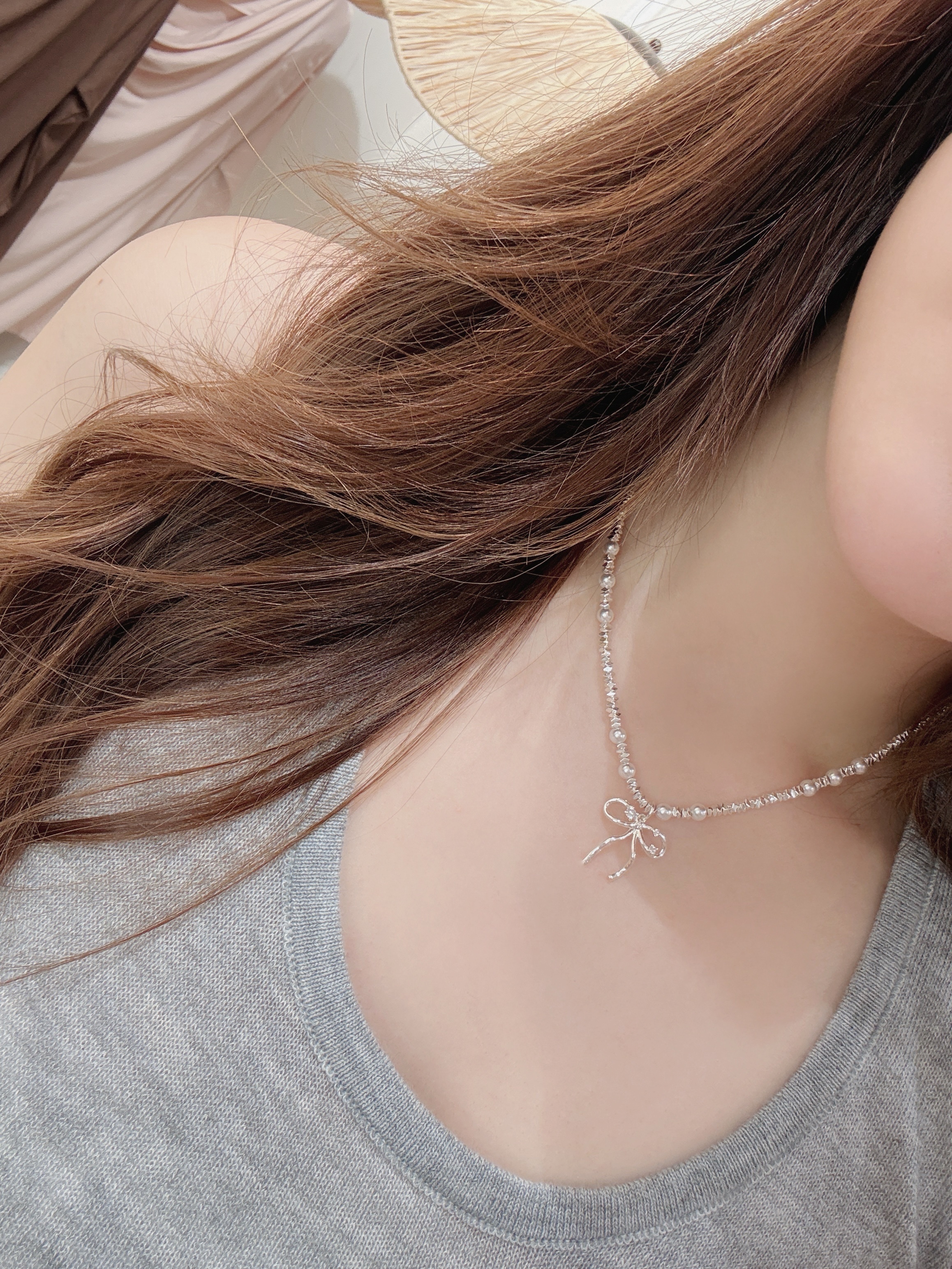 銀石閃閃心心Necklace