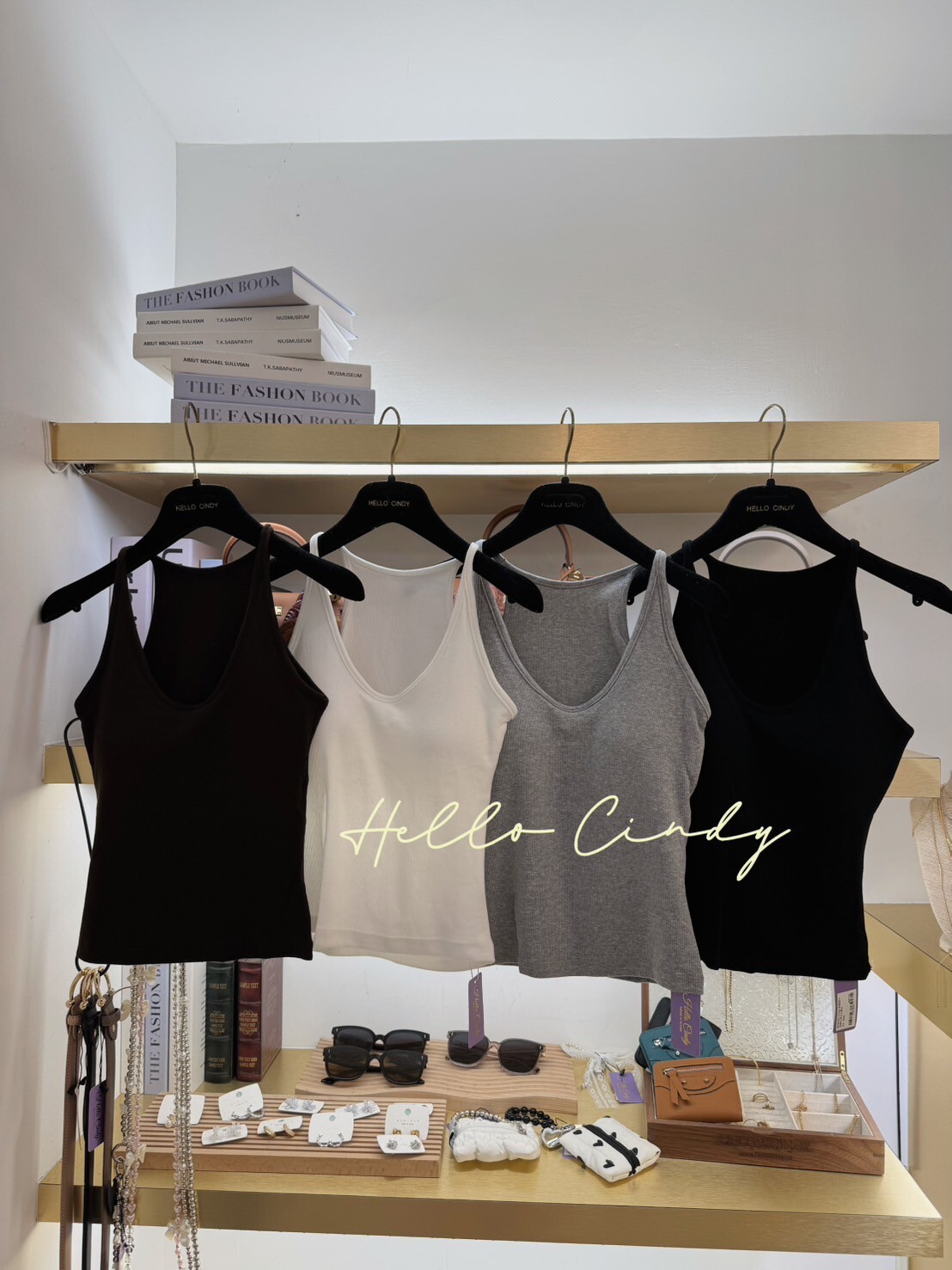 B09058 -Cindy自留超V坑條工字bra背心