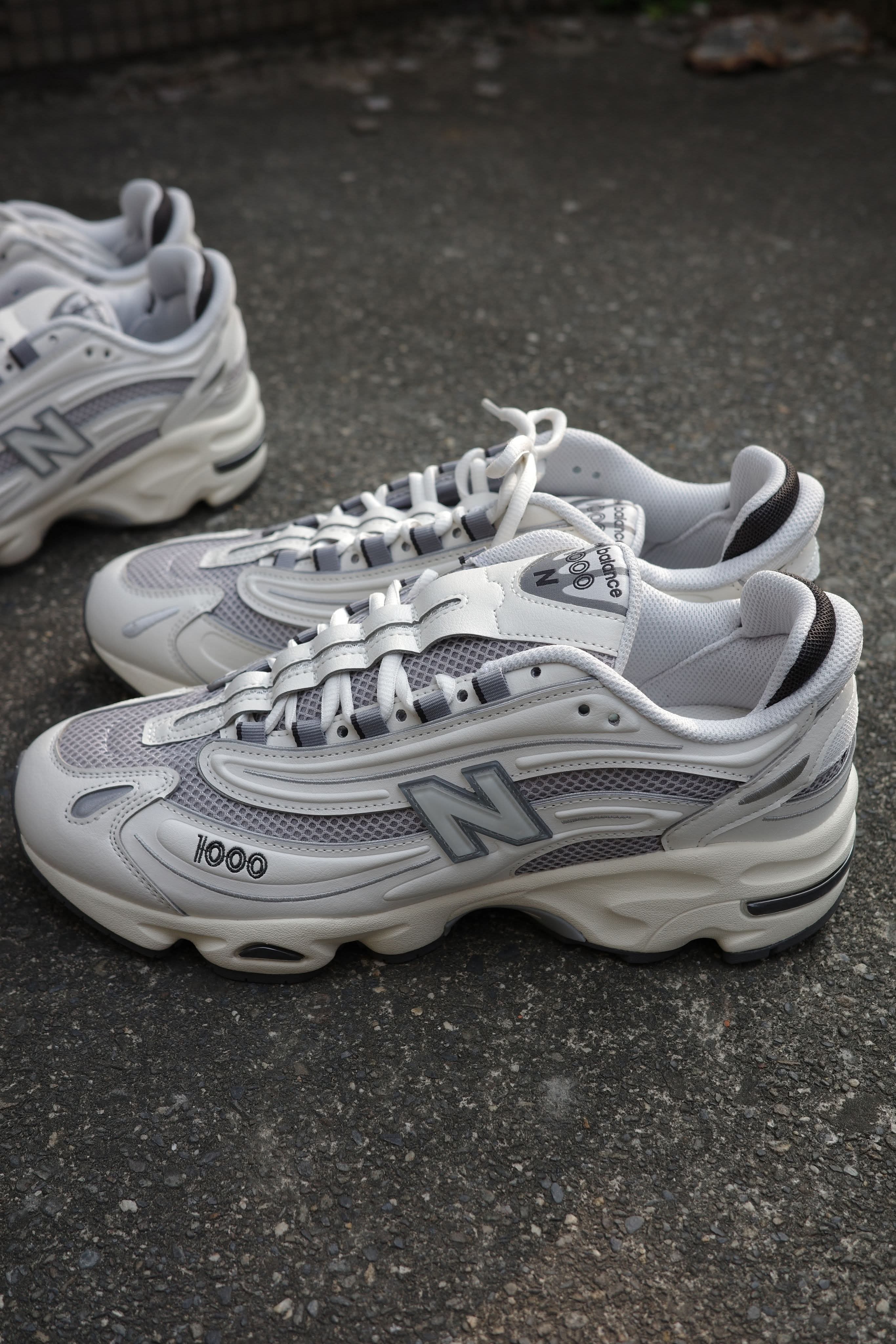 new balance 1000 白灰 皮革 休閒鞋 簡約高級 m1000mew