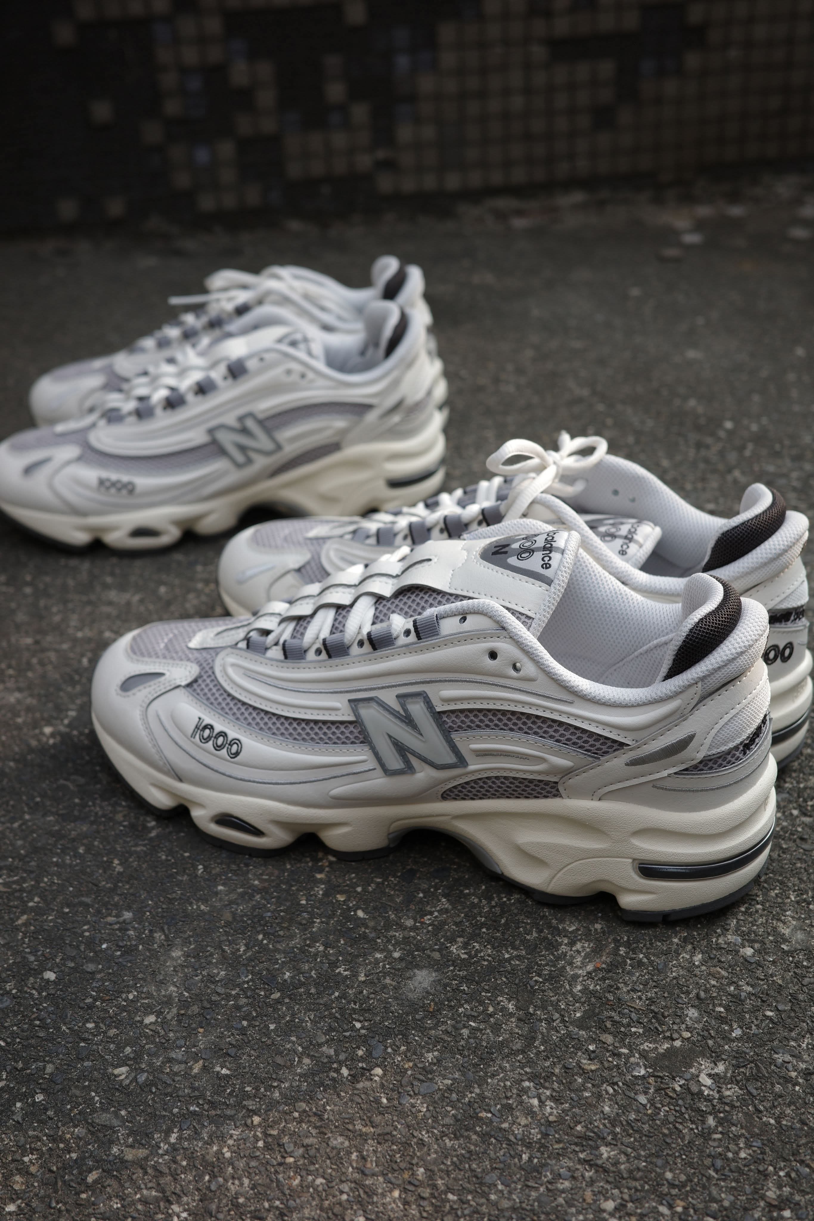 new balance 1000 白灰 皮革 休閒鞋 簡約高級 m1000mew