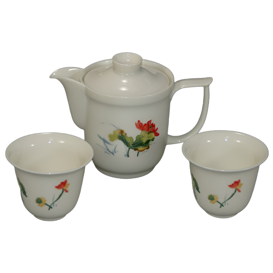 荷香蓮花茶具組推薦｜一壺二杯典雅設計 送禮自用首選