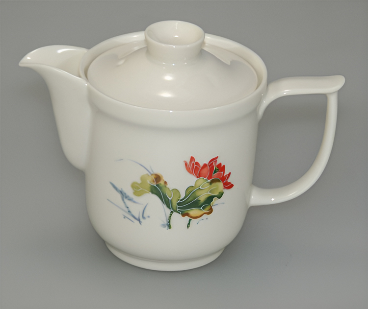 鹿港窯禮品館│荷香蓮花-茶具組(一壺二杯)