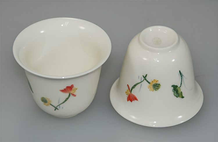 鹿港窯禮品館│荷香蓮花-茶具組(一壺二杯)