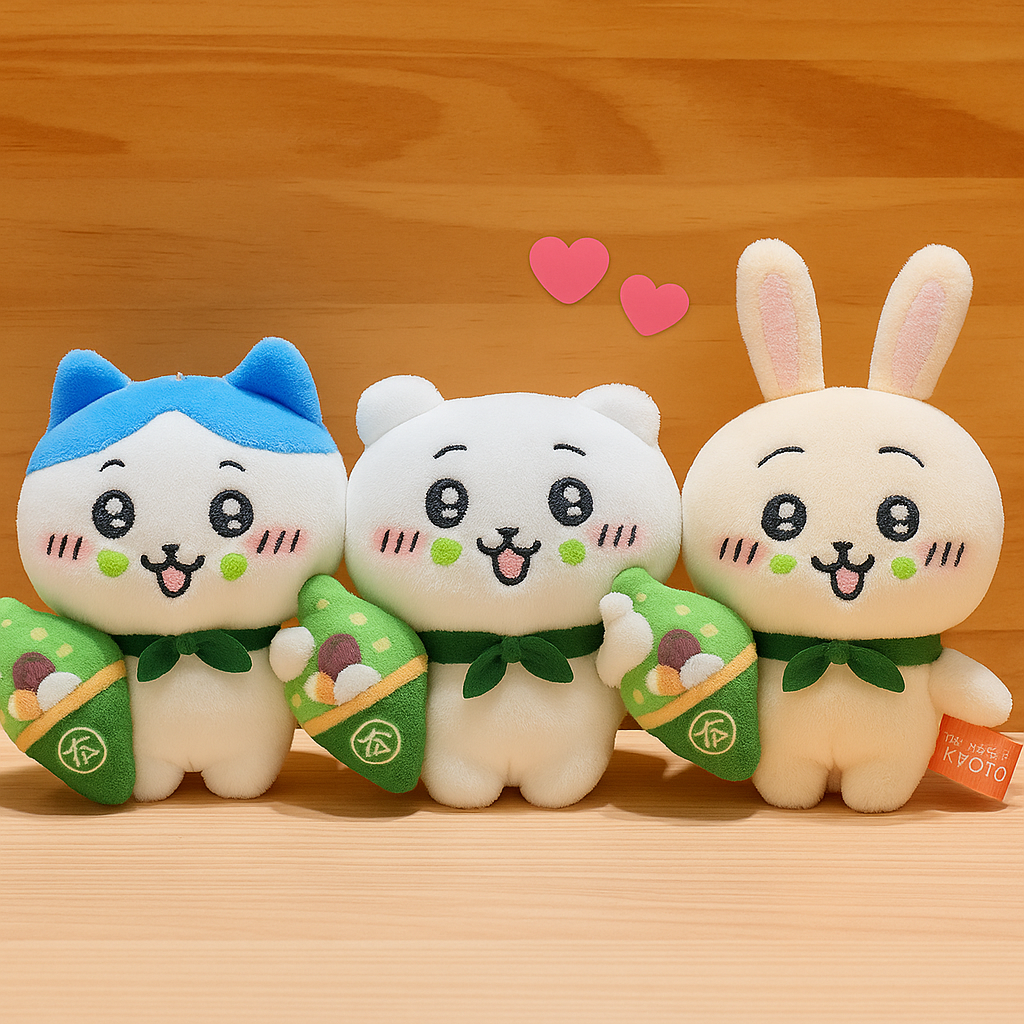 日本 京都限定 吉伊卡哇 玩偶吊飾 抹茶冰淇淋系列