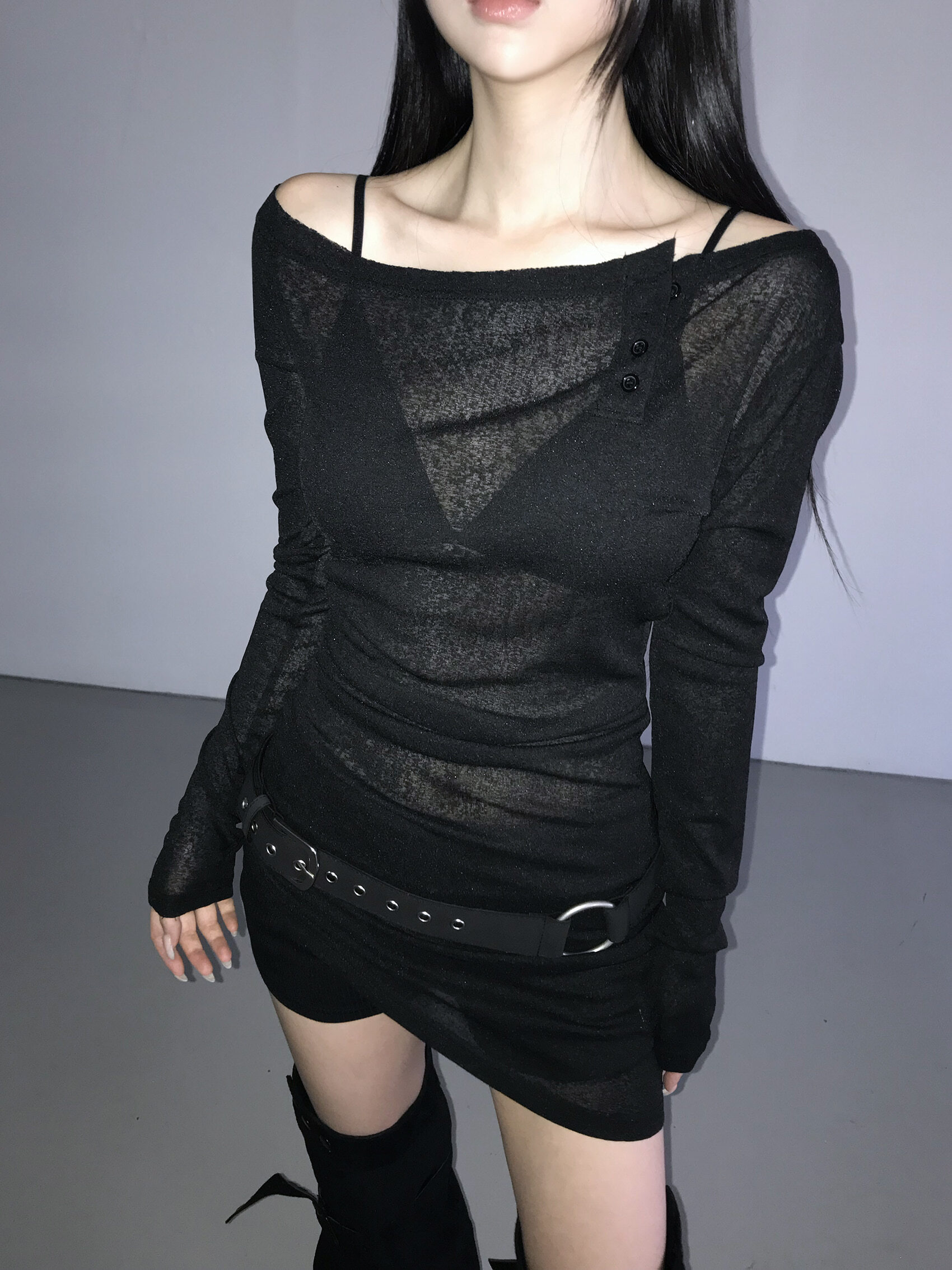 【代購】THEAIRTOWN faye warmer long knit  保暖 長款 針織衫