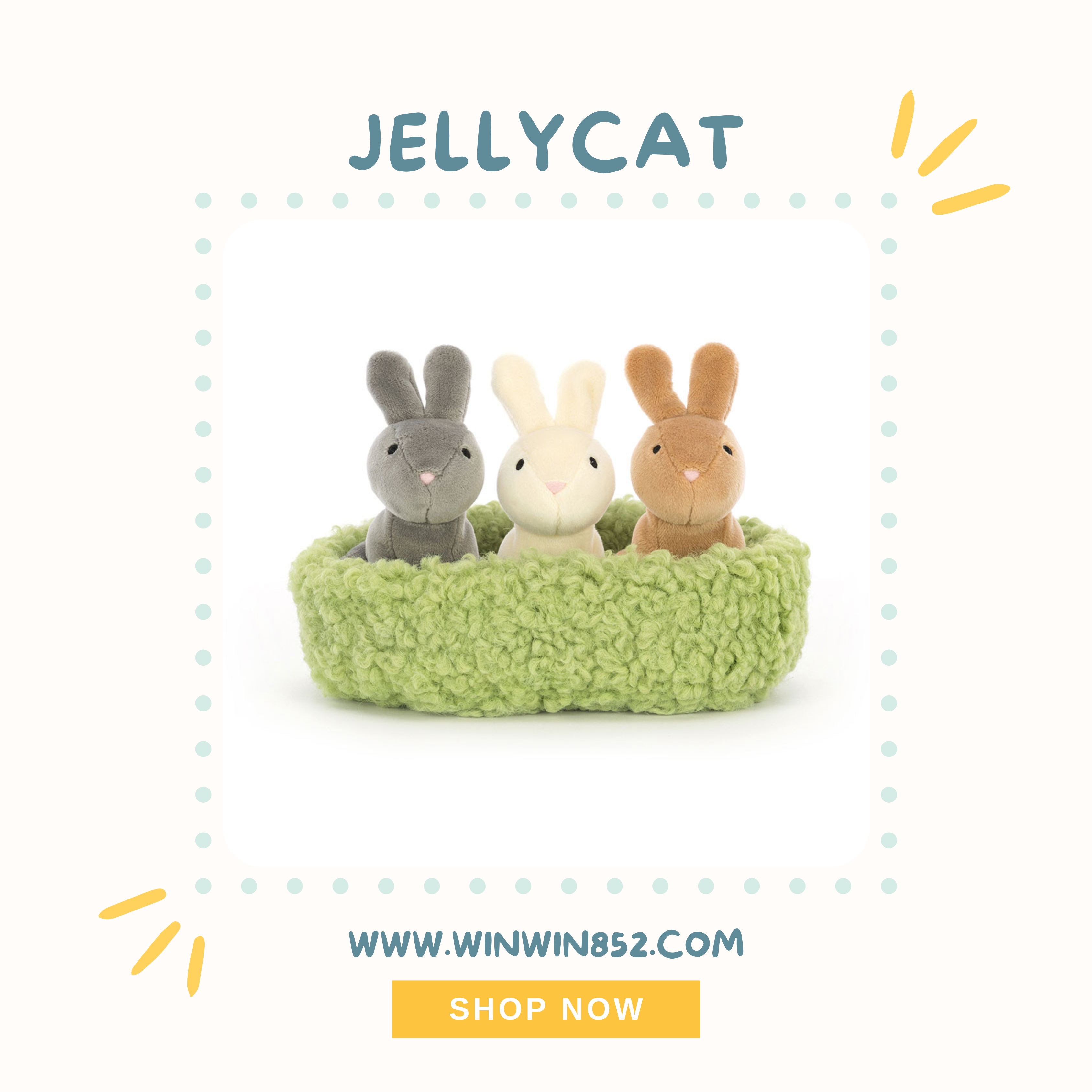 Jellycat Nesting Bunnies