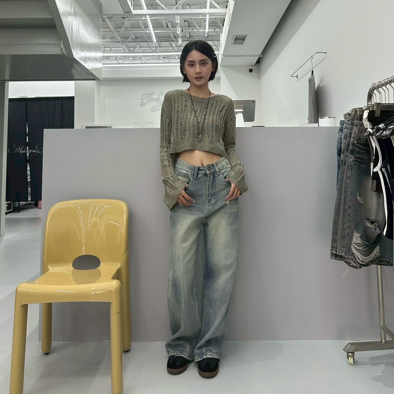 鏤空防曬針織罩衫