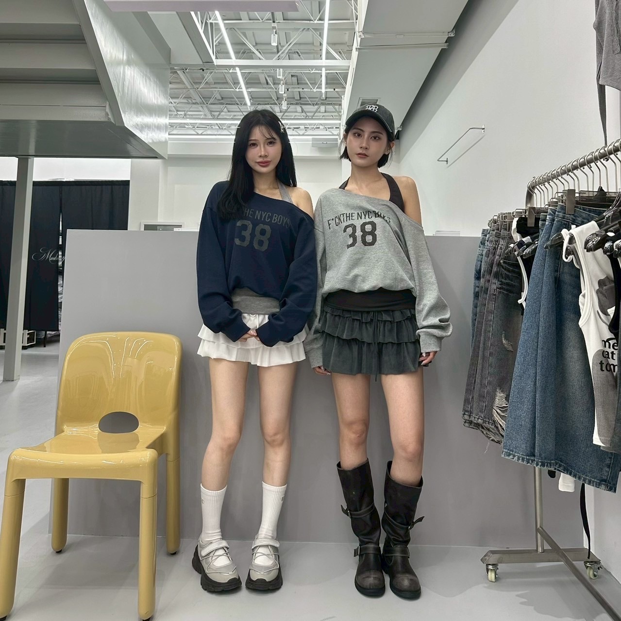 輕鬆出街運動38假兩件上衣