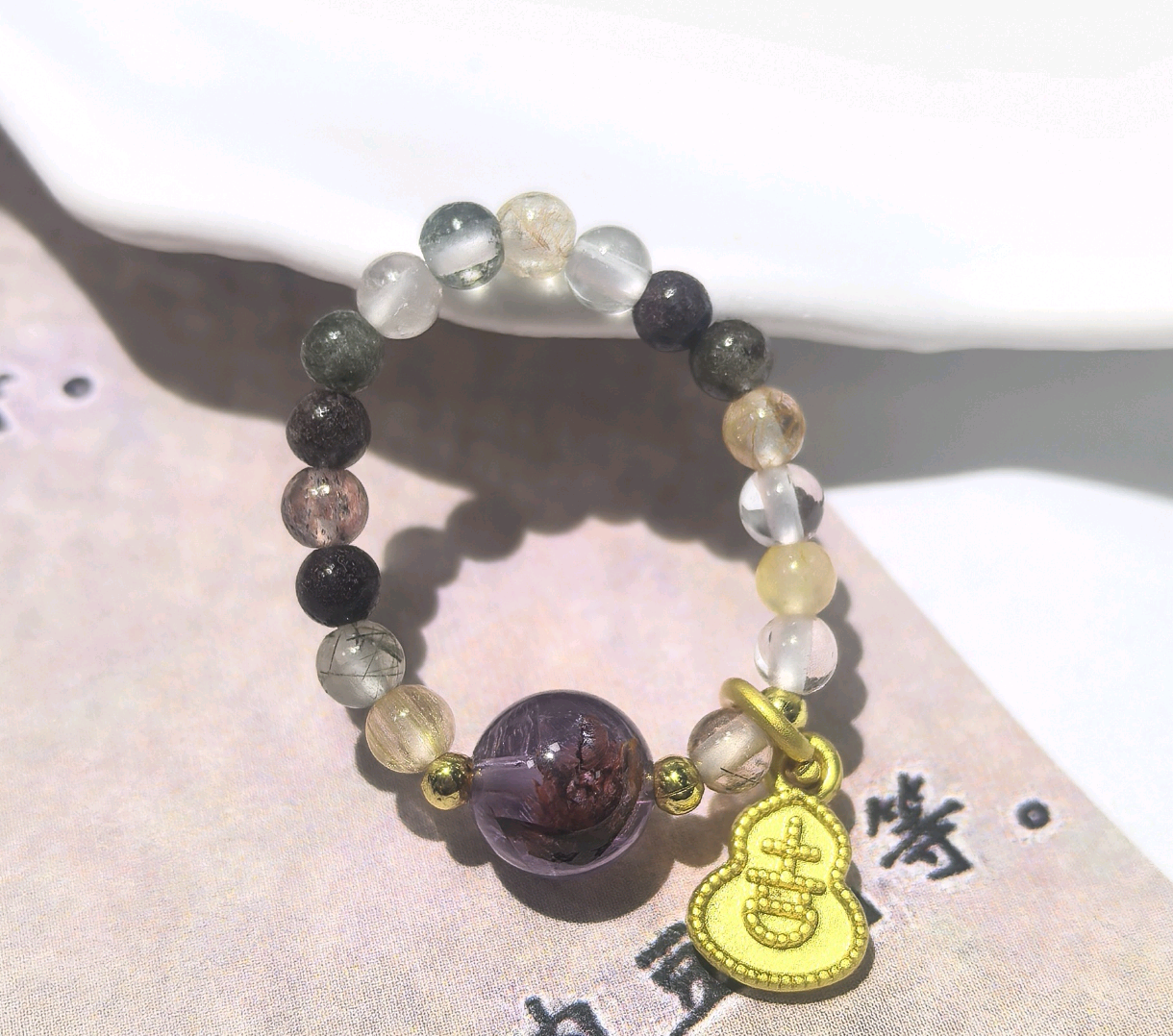 KKYOH040414    绿幽灵极光戒指