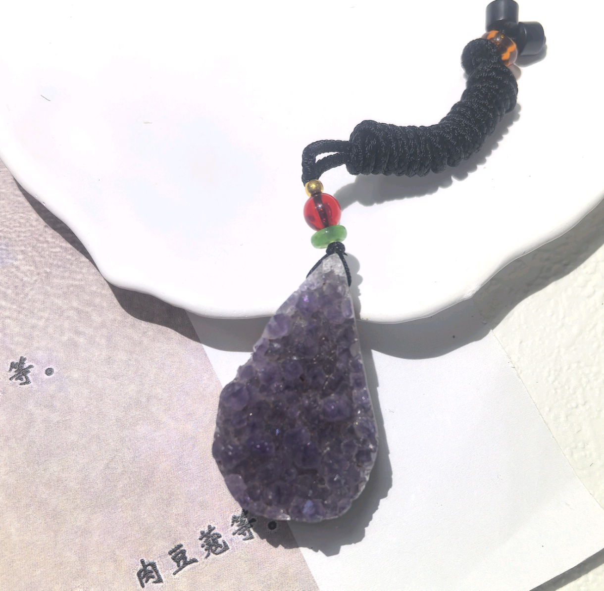 KKYOH27S201    紫水晶水滴吊坠