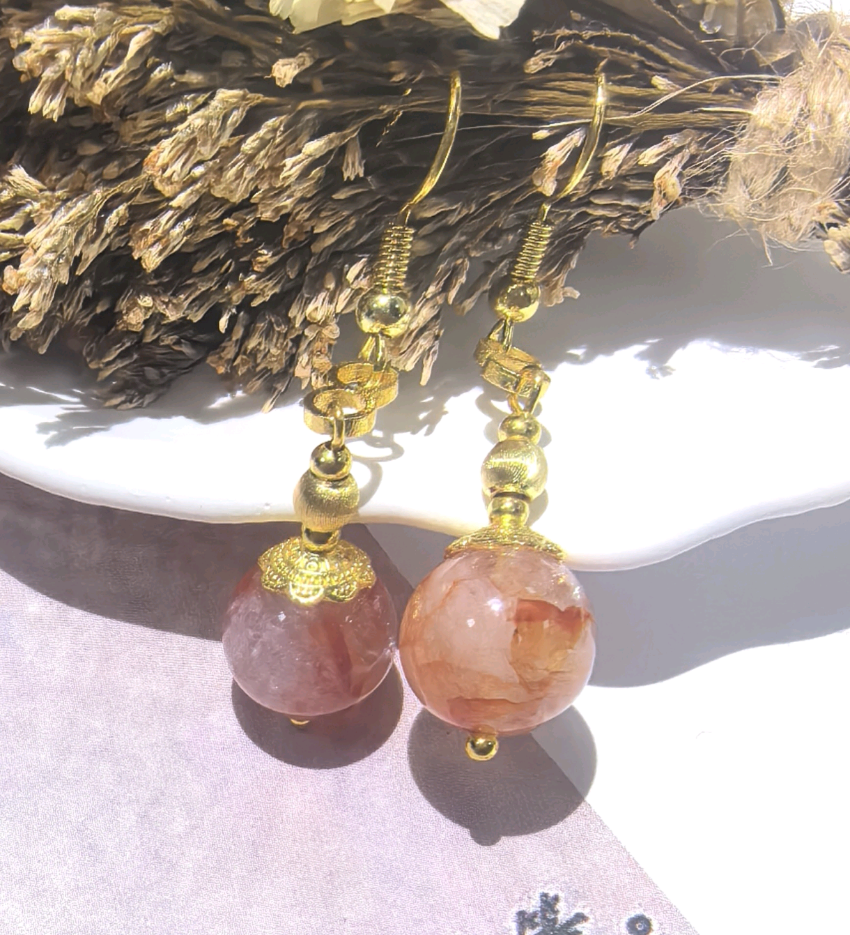 KKYOH290608     胶花耳钩