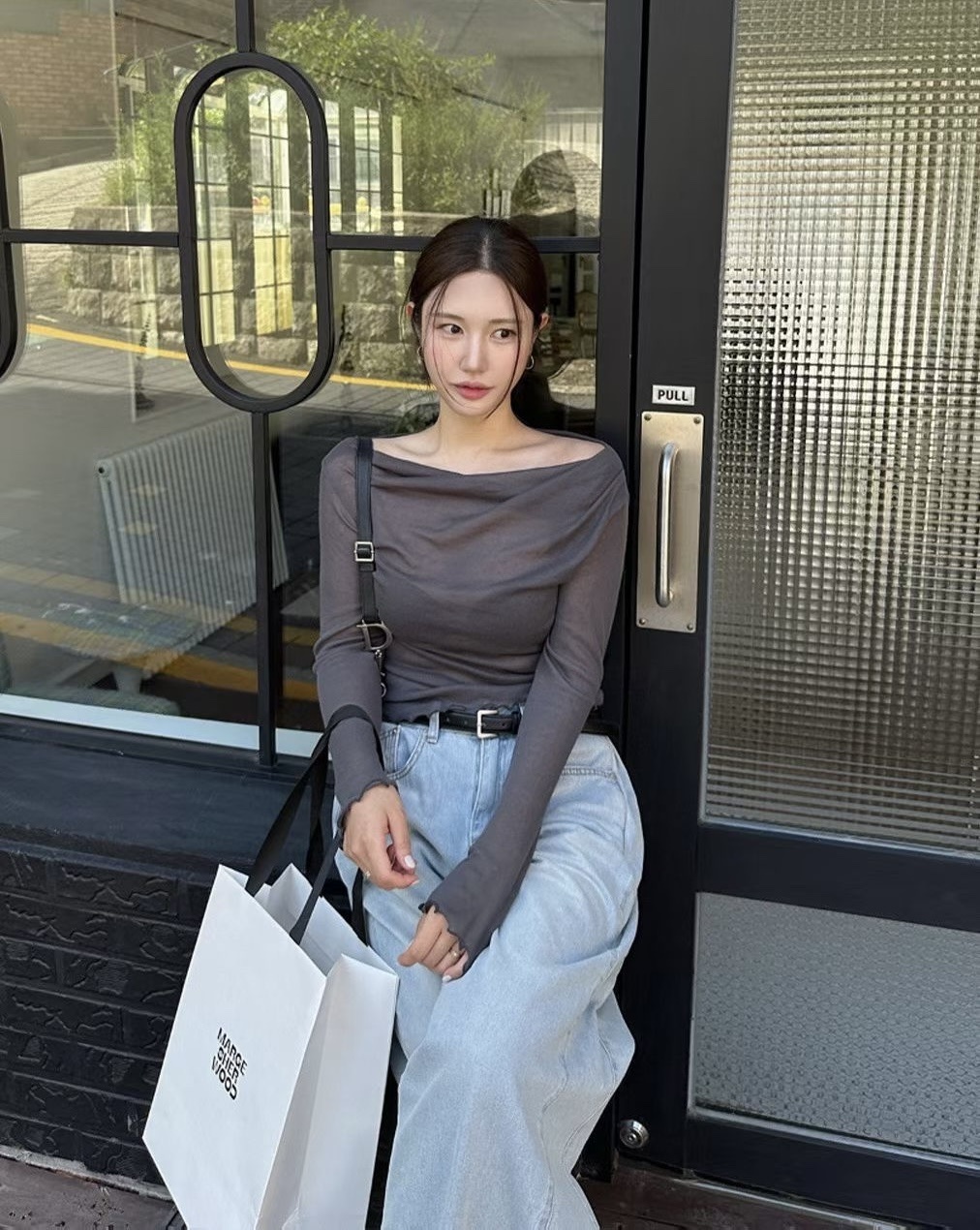 S09ㅣ闆娘自留平領2way天絲薄長袖♥️