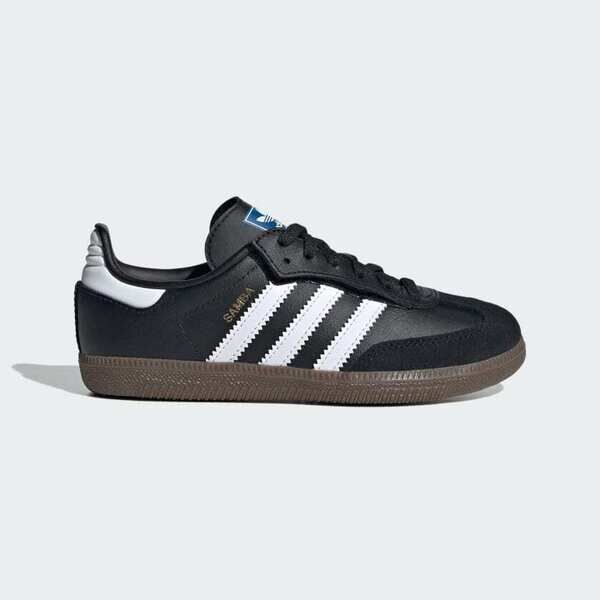 Adidas 愛迪達 Samba OG CF EL C JQ6390 中童 運動休閒鞋 舒適 黑 白