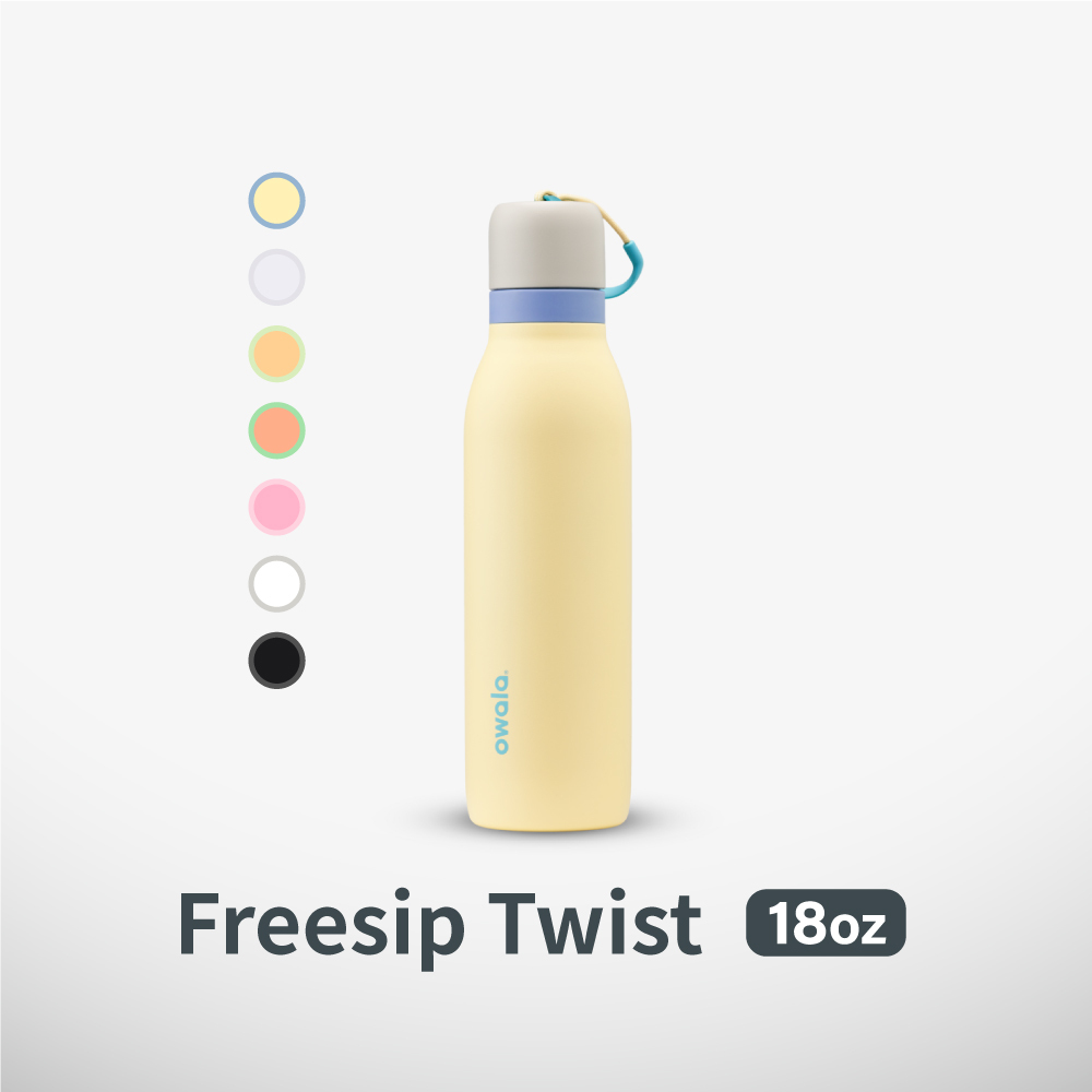 Owala® FreeSip【Twist】雙飲口旋蓋不鏽鋼吸管水壺|530ml