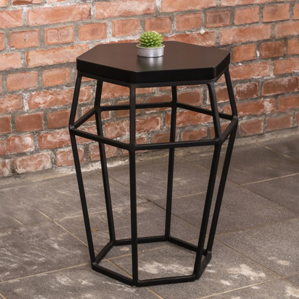 利德時尚簡約黑色小茶几