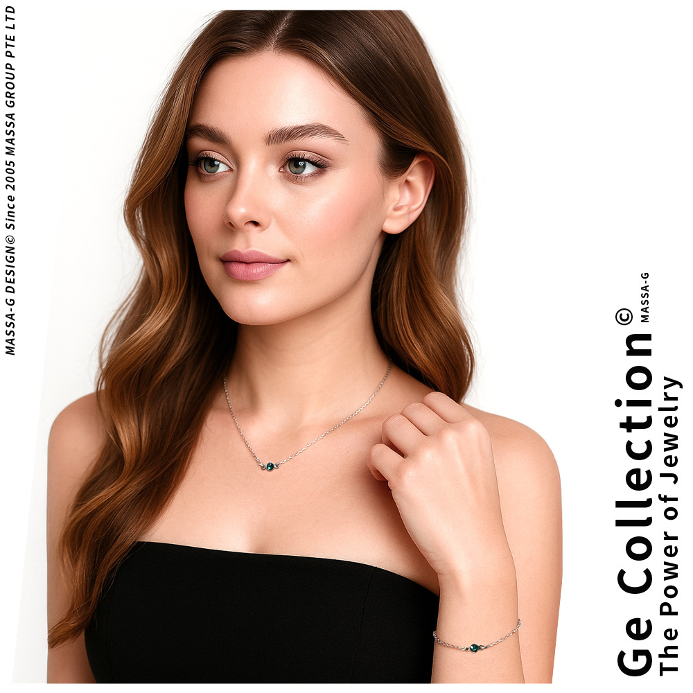 MASSA-G【Make A Wish】祈願金屬鍺錠白鋼水晶手鍊