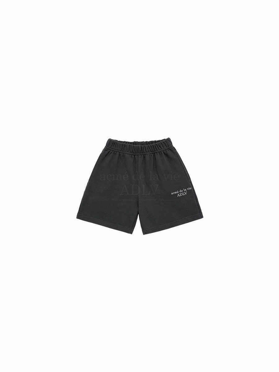 [S] ADLV KIDS BASIC LOGO SHORTS PANTS,CHARCOAL, 24FW-BT-SP-KD-KSP-CHA (SAV402)