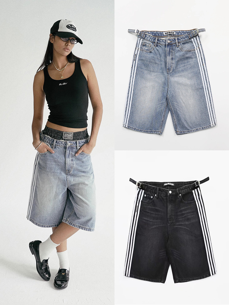 badblood bcac denim shorts