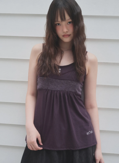 【代購】ASON BACK RIBBON SLEEVELESS 蝴蝶結吊帶上衣 綁帶 小可愛 蝴蝶結 背心 吊帶 三色