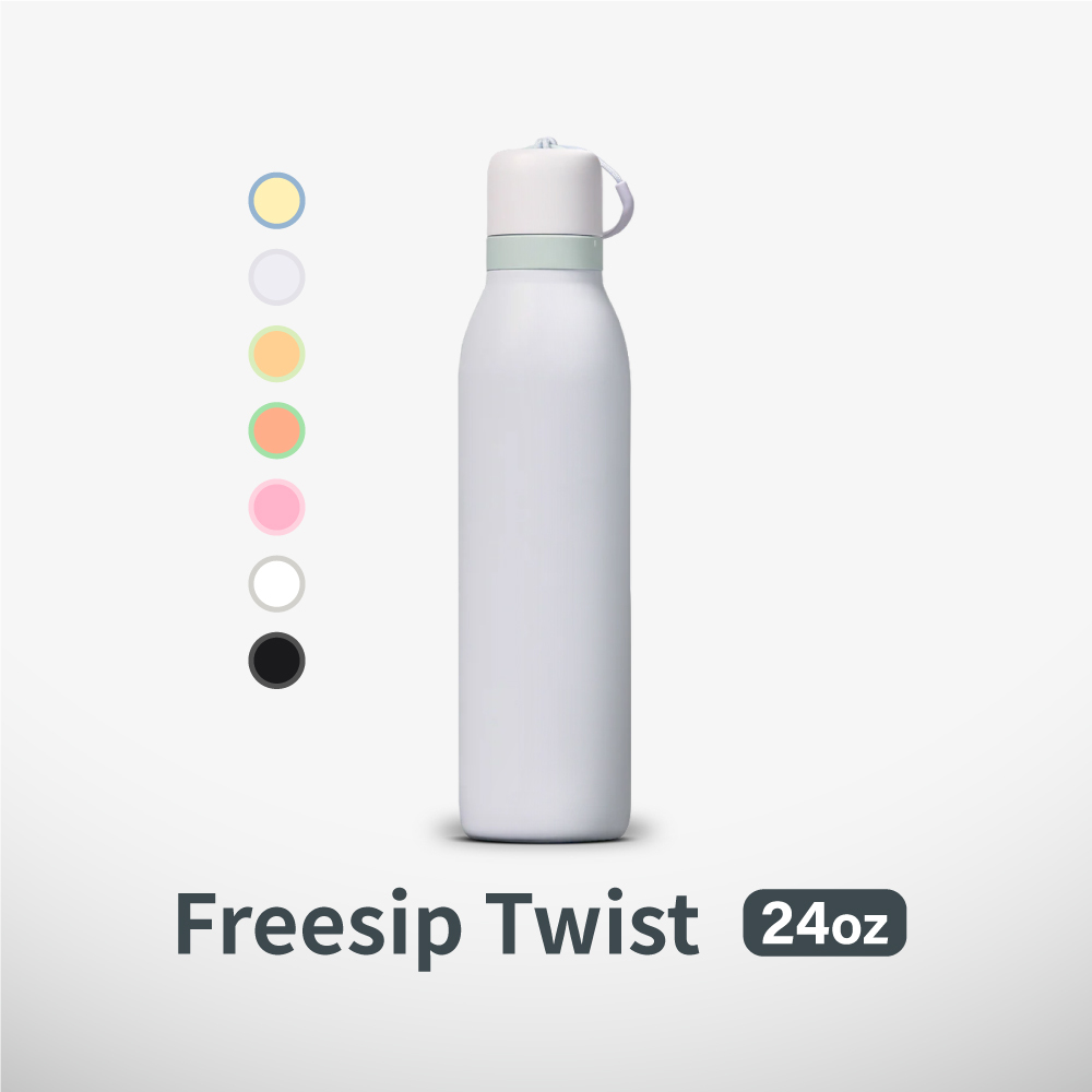 Owala® FreeSip【Twist】雙飲口旋蓋不鏽鋼吸管水壺|710ml