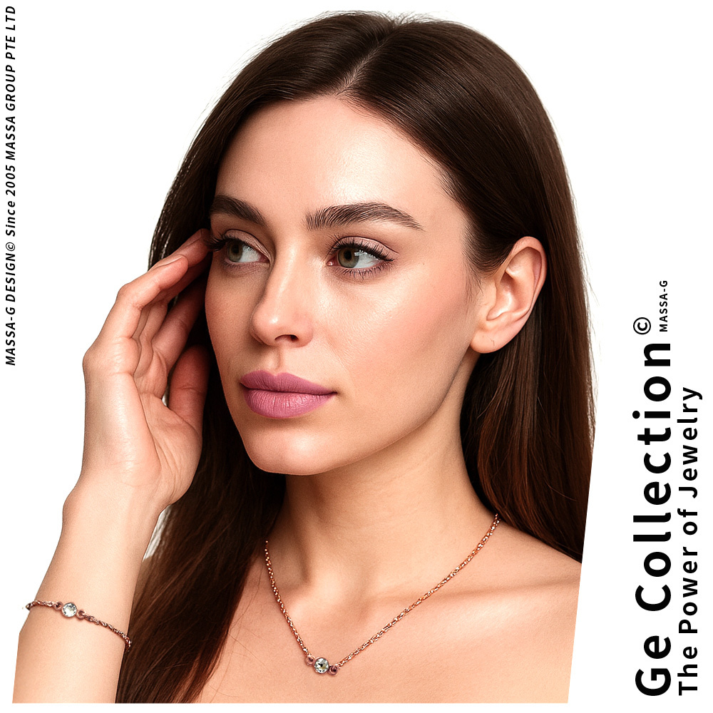 MASSA-G【星之光】誕生石金屬鍺錠白鋼水晶項鍊