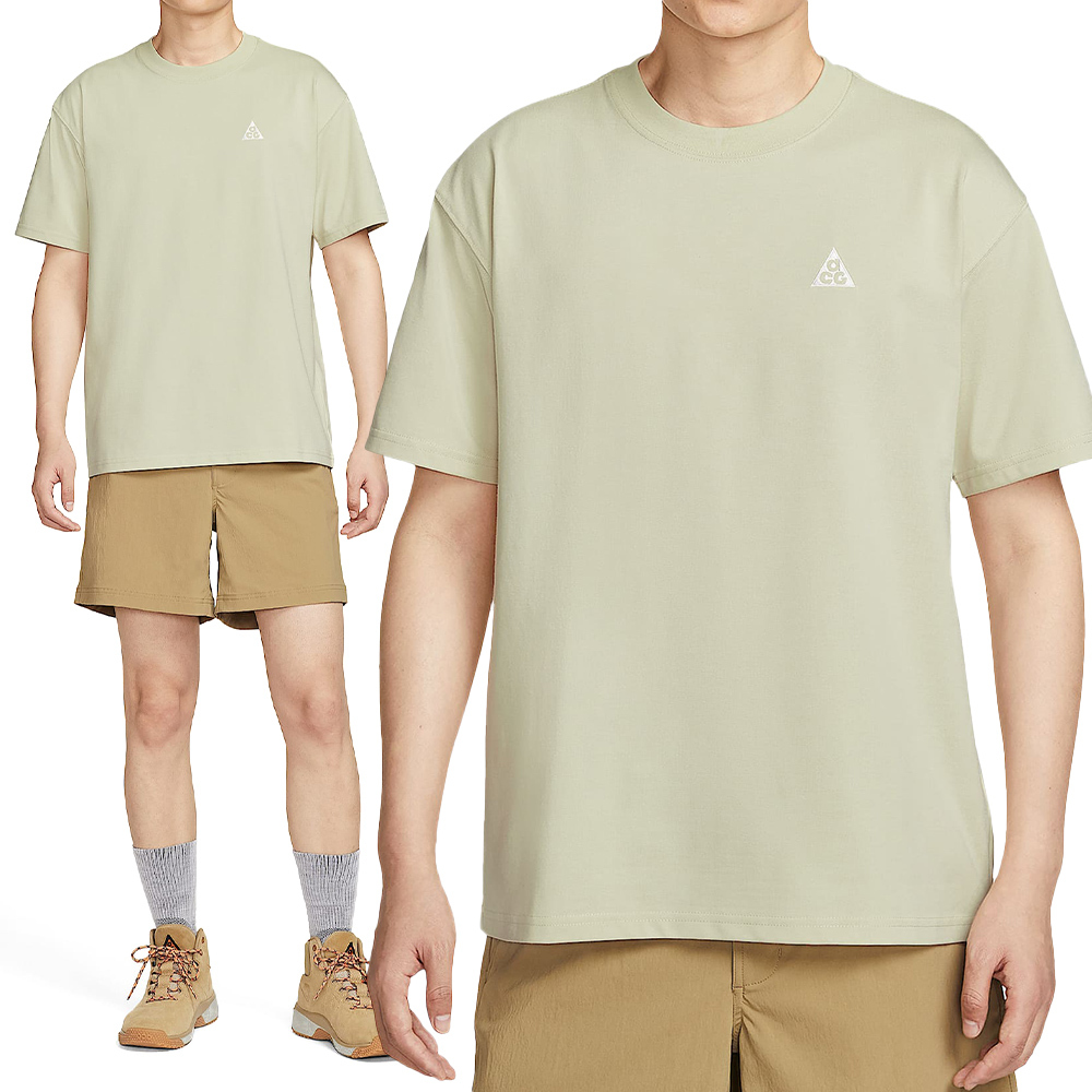 Nike Acg Df Tee M90 Lbr+Hbr Tr 男款 綠色 寬鬆 休閒 運動 短袖 HJ0799-229