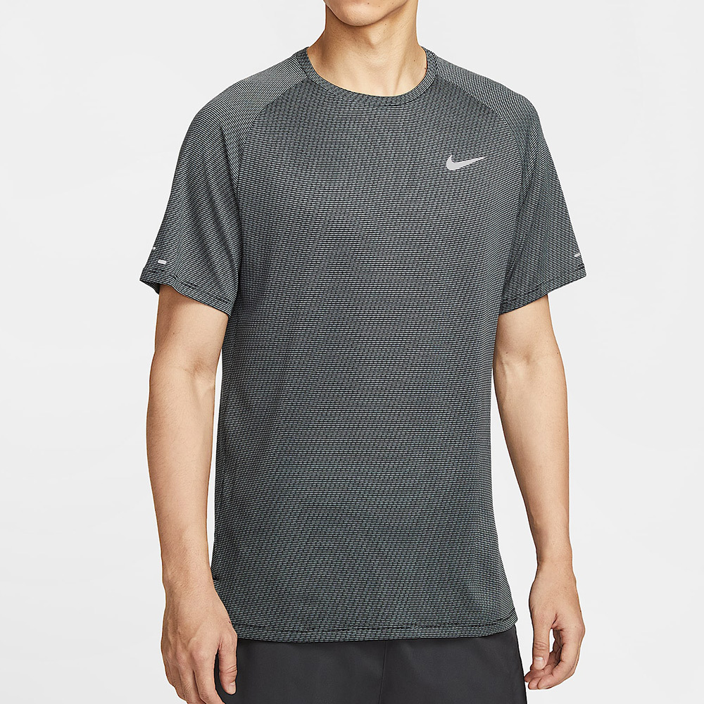 Nike Df Stride Jacquard Ss 男款 黑色 吸濕 排汗 休閒 運動 短袖 HV2208-010