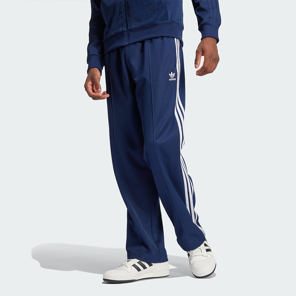 Adidas Baggy Tp 男款 藍色 經典 三葉草 抽繩 舒適 休閒 運動 長褲 IZ2466