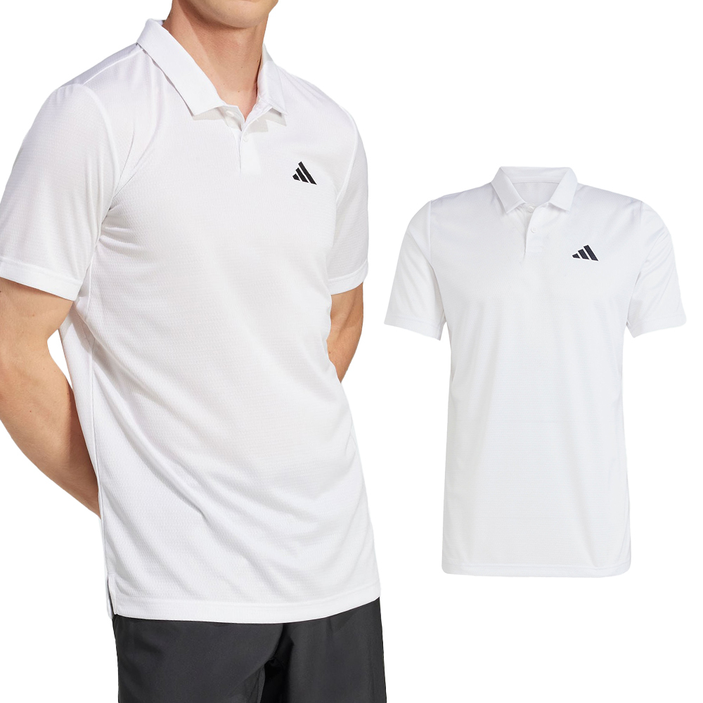 Adidas Clima Polo 男款 白色 亞規 舒爽 網球 Polo衫 休閒 運動 短袖 JD8643