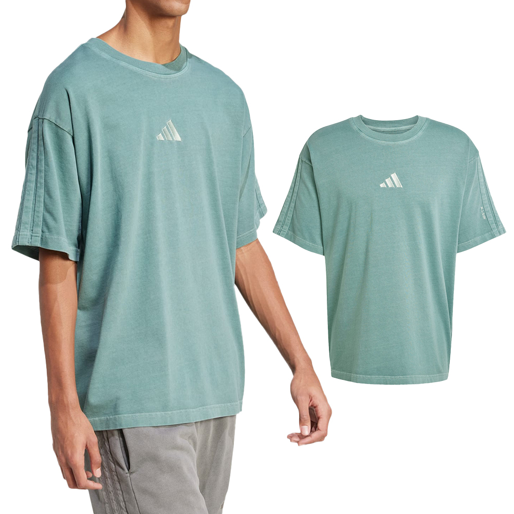 Adidas M A Szn W T 男款 綠色 寬鬆 舒適 T恤 休閒 運動 短袖 JN0610