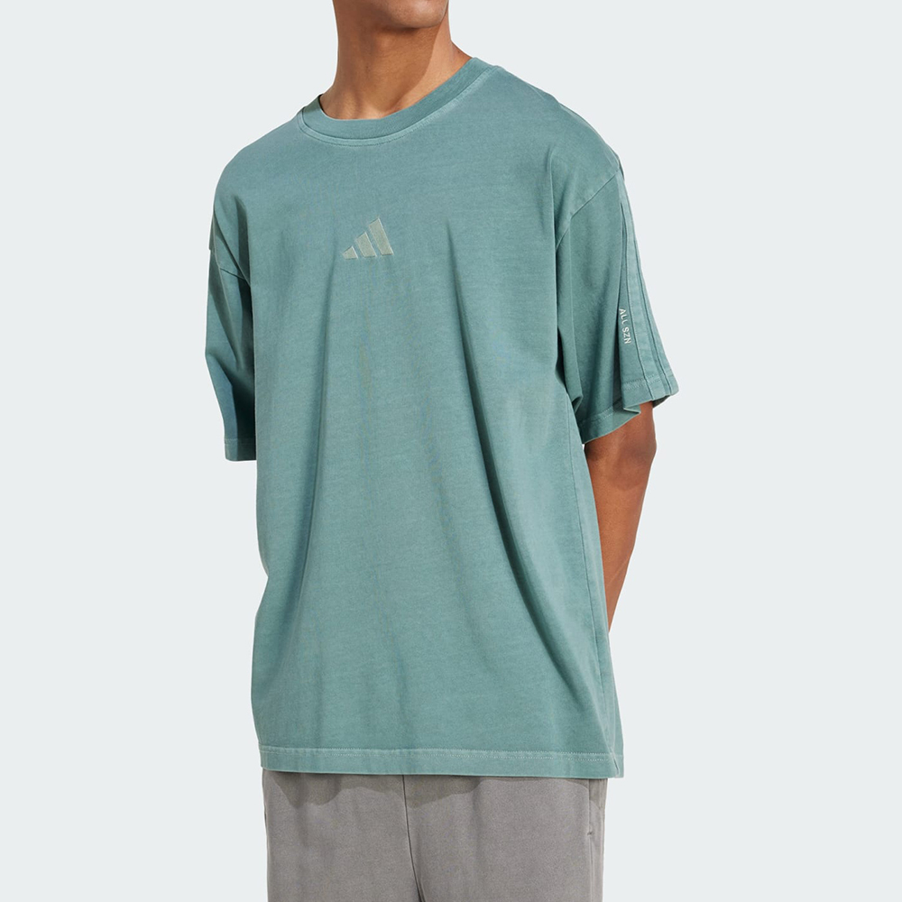 Adidas M A Szn W T 男款 綠色 寬鬆 舒適 T恤 休閒 運動 短袖 JN0610