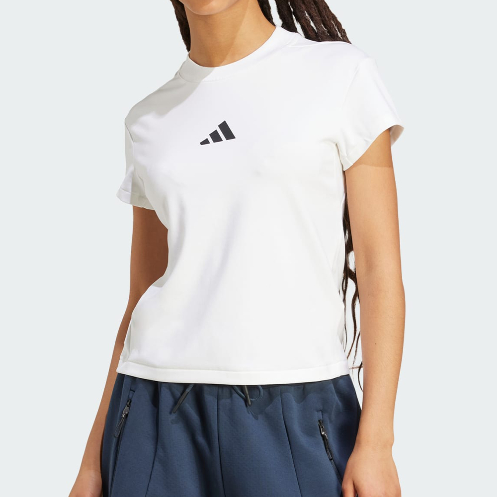Adidas W Z.N.E. Bb Tee 女款 白色 舒爽 吸濕 排汗 休閒 運動 短袖 JL7334