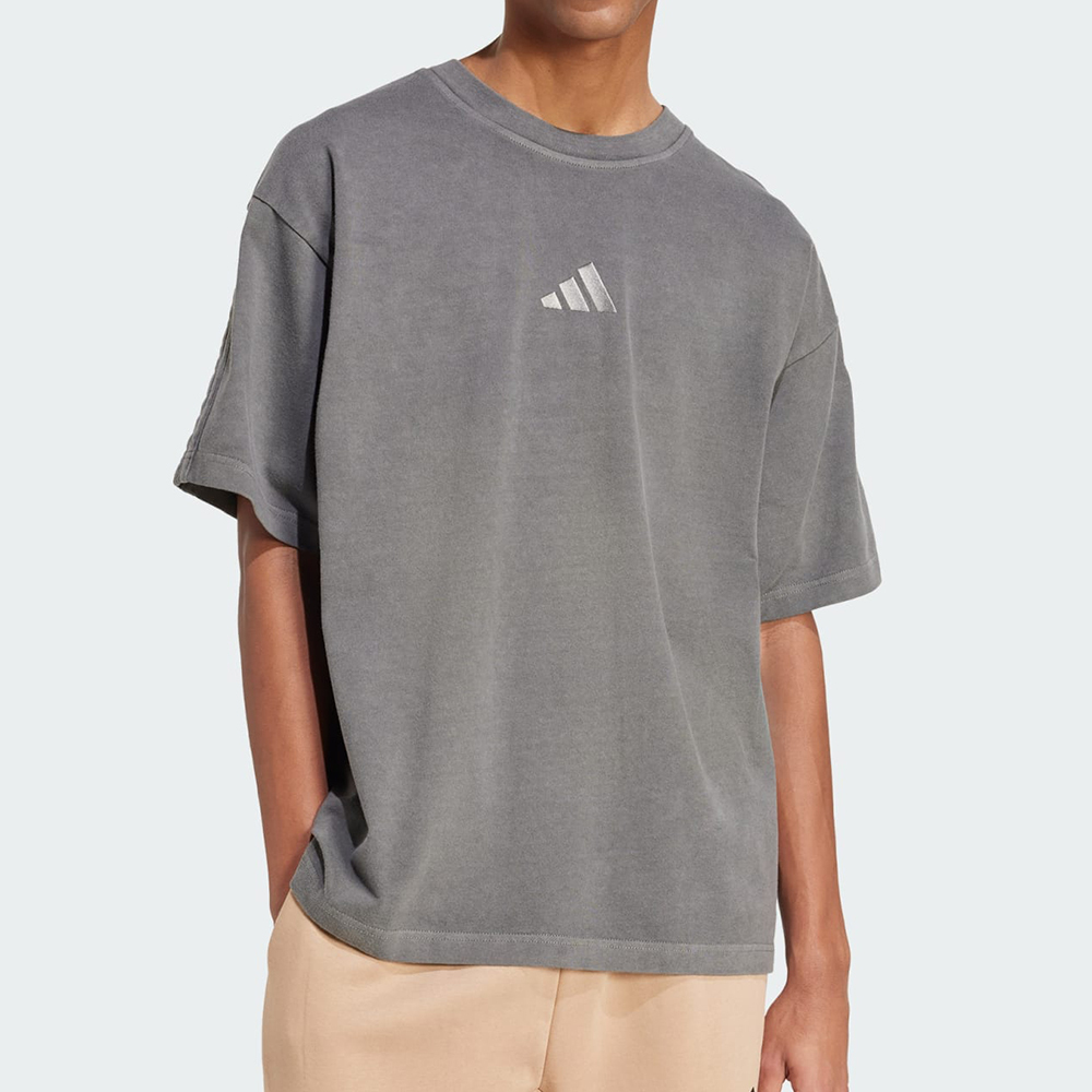 Adidas M A Szn W T 男款 灰色 寬鬆 舒適 T恤 休閒 運動 短袖 JN0611