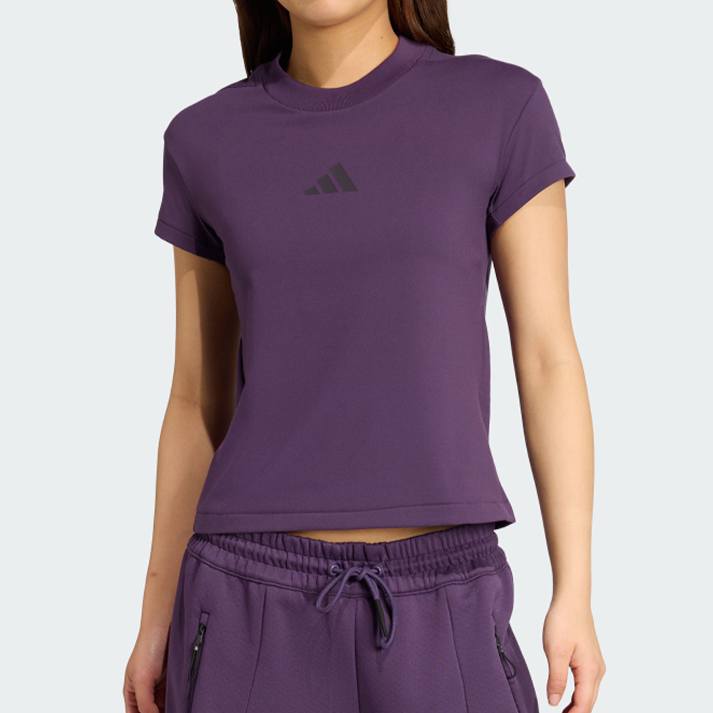 Adidas W Z.N.E. Bb Tee 女款 紫色 舒爽 吸濕 排汗 休閒 運動 短袖 JW7784