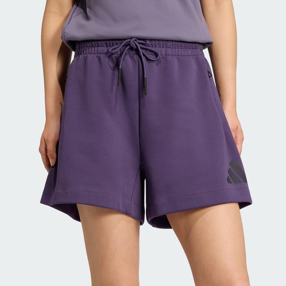Adidas W Z.N.E. Short 女款 紫色 抽繩 休閒 運動 短褲 JW7762