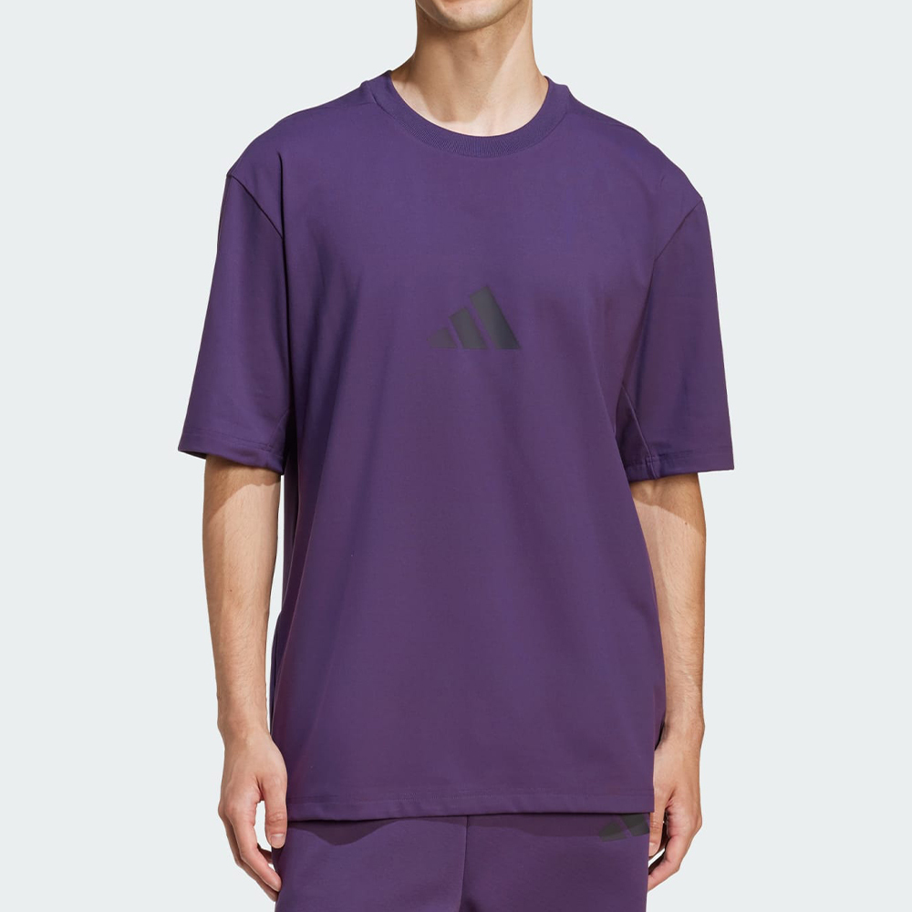 Adidas M Z.N.E. Tee Lo 男款 紫色 寬鬆 圓領 休閒 運動 短袖 JW4783