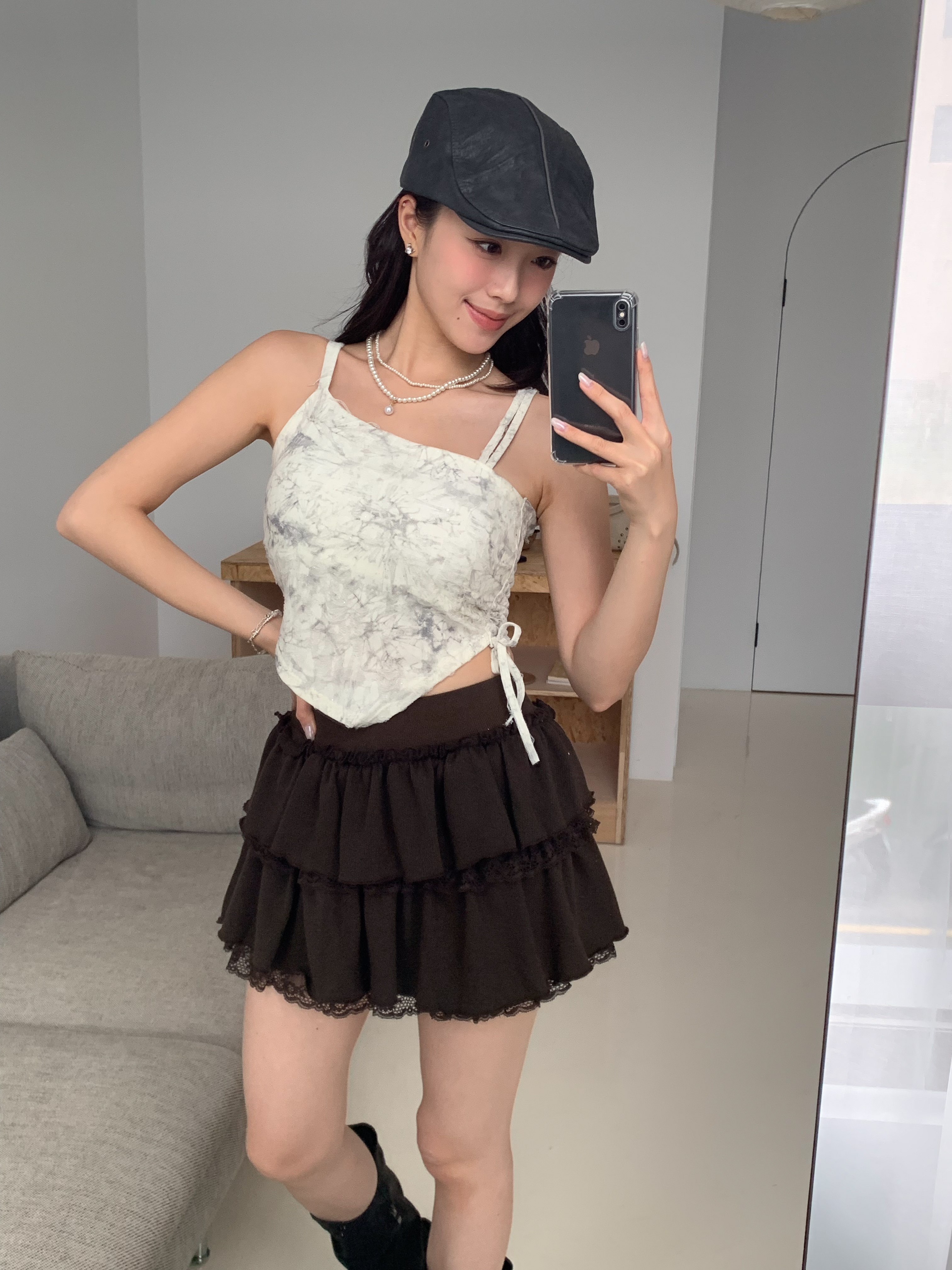 ISA_夏末壓軸 (細節控!)復古做舊不規則吊帶_59030