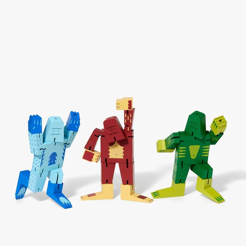 Cubebot Cryptoids 酷比獸【小型】木製變形積木機器獸公仔