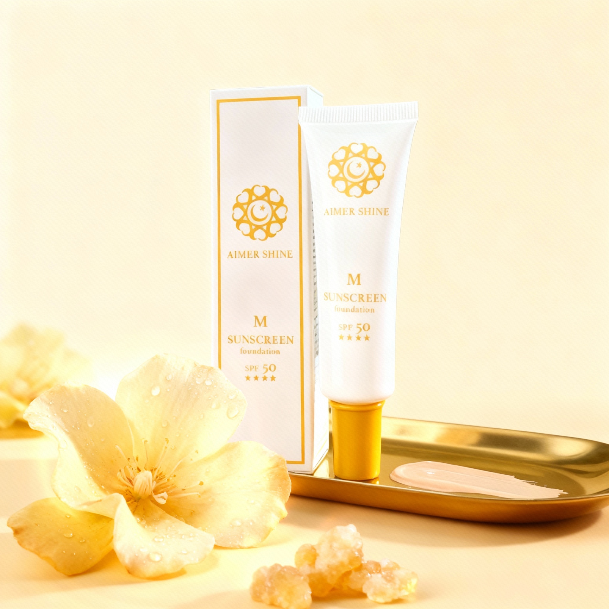 物理防曬粉底乳 30g SPF50 ★★★★ 海洋友善【頂輪】星光淡香｜神聖乳香｜避邪聖品