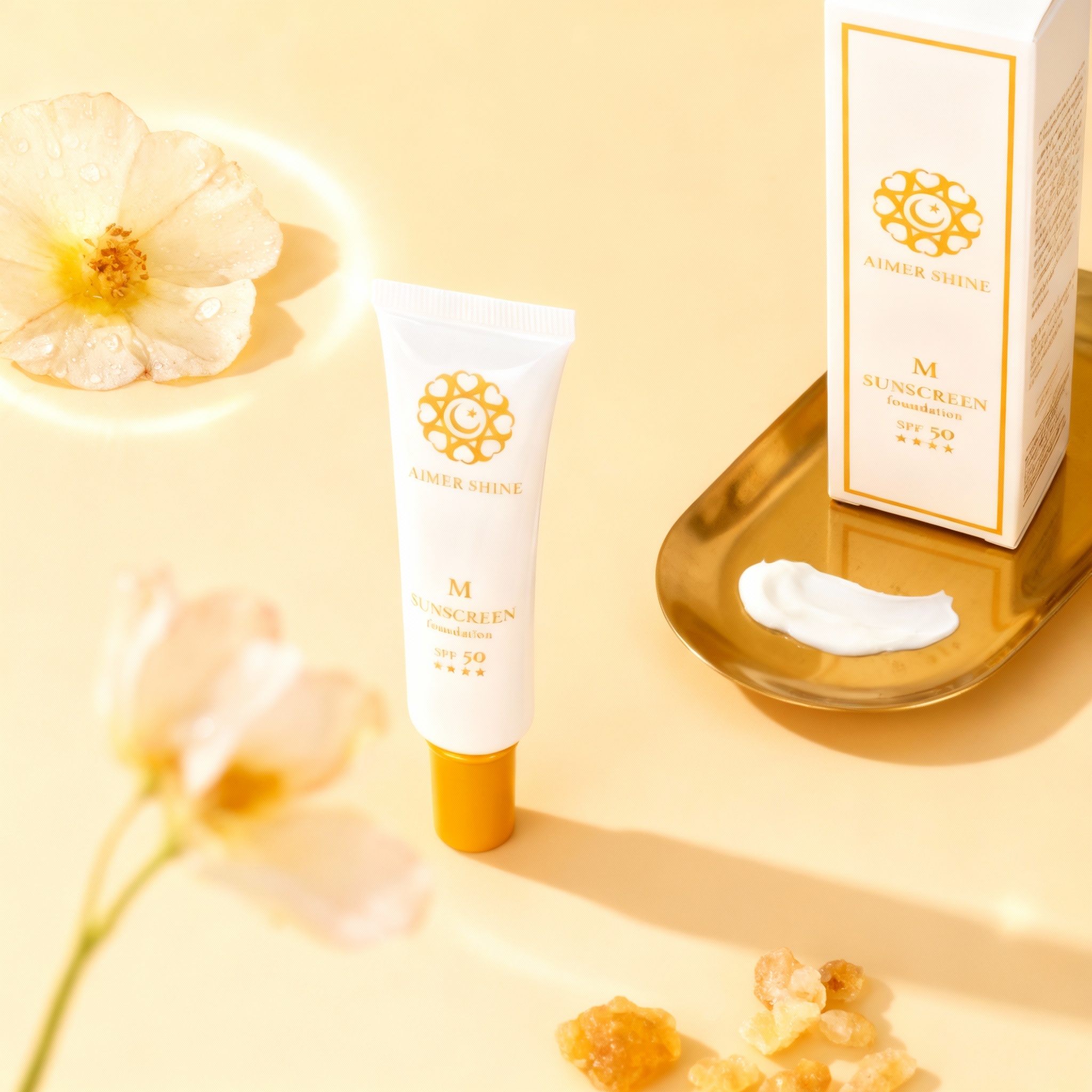 物理防曬粉底乳 30g SPF50 ★★★★ 海洋友善【頂輪】星光淡香｜神聖乳香｜避邪聖品